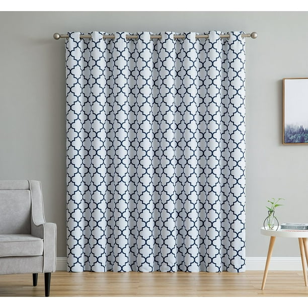 HLC.ME Lattice Print Thermal Grommet Room Darkening ...