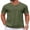 Olive Green, variant on COOFANDY Mens V Neck T Shirts Cotton Short Sleeve Casual Summer Shirts Basic T Shirt