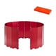 thumbnail image 2 of Parabrisas para estufa de camping, plegable, ligero, con bolsa de transporte Rojo, 2 of 9