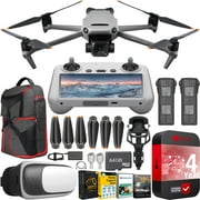dji mavic 3 classic drone 4/3 cmos hasselblad camera quadcopter with rc smart remote controller cp.ma.00000554.01 adventure pack bundle with deco gear backpack + extra battery + fpv vr pilot headset