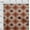 Rust Brown, variant on oneOone Organic Cotton Poplin Twill Fabric Argyle Ikat Decor Fabric Printed BTY 42 Inch Wide
