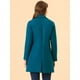 thumbnail image 4 of Abrigos de invierno raglán cruzados con solapa con muesca para mujer lago azul L, 4 of 6