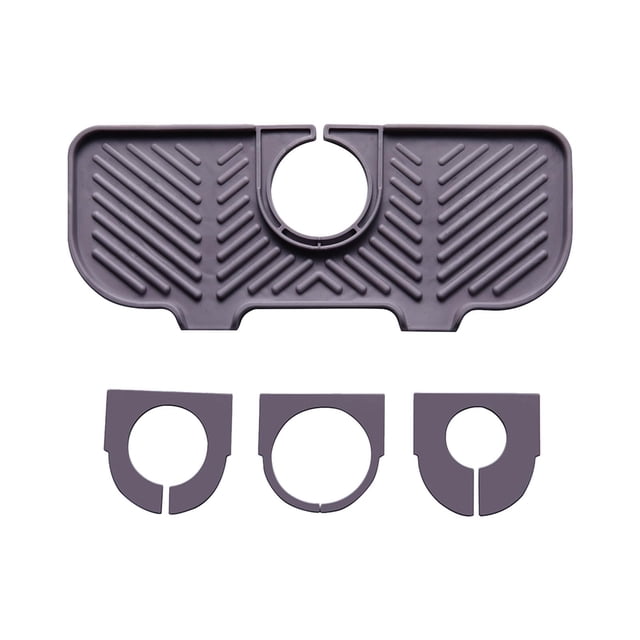 Universal Faucet Splash Guard Mat - Diatomite Sink Drying Rack for Kitchen Bathroom Water Accumulation