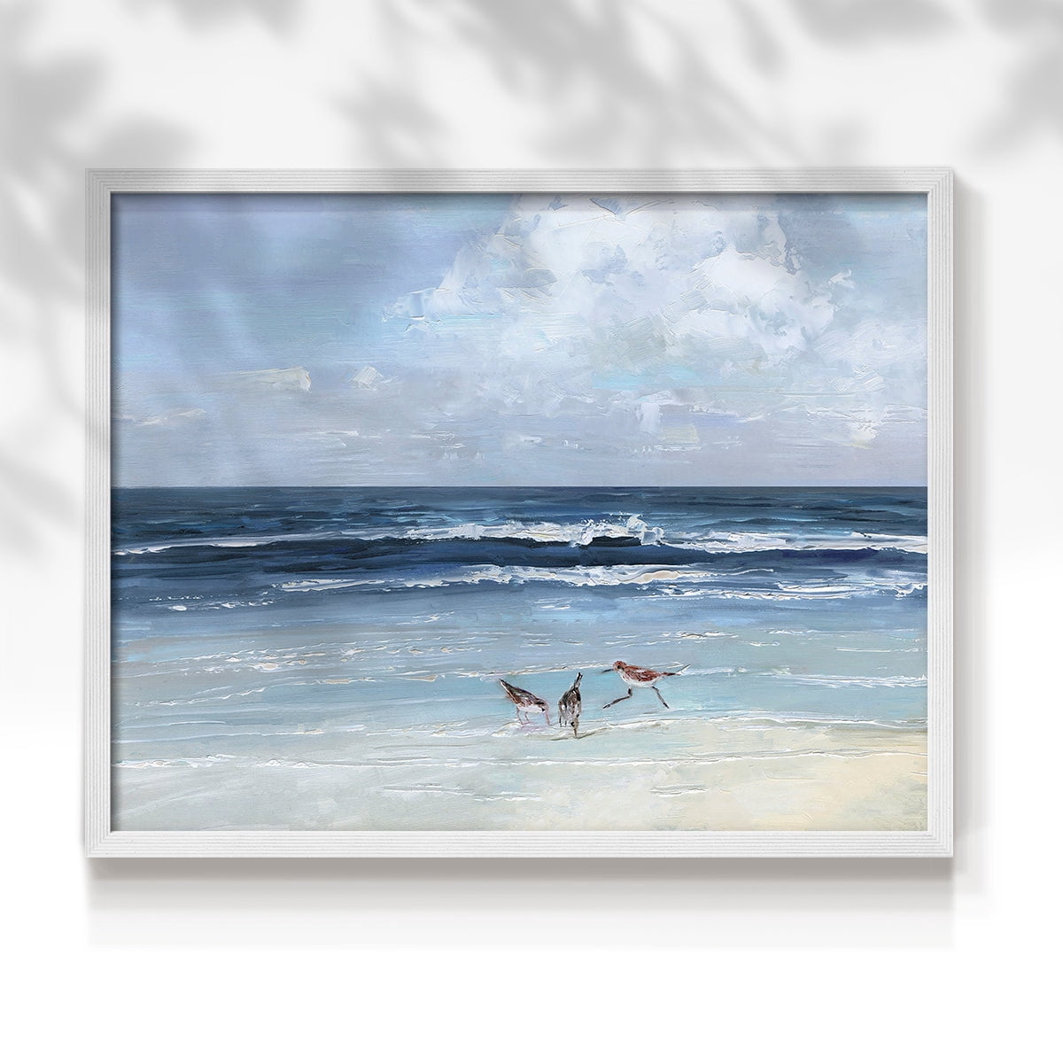 Beach Trio by Sally Swatland - Restickable Framed Giclée Print