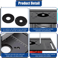 thumbnail image 5 of 1Set Milling Table Insert Plate,Aluminium Milling Table for Router with Holder Chamfer Torque, Table Router Insert Plate, 5 of 6