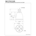 thumbnail image 2 of Kingston Brass GK137A85 Kingston Greenseal Jet Spray Shower Head, Satin Nickel, 2 of 2