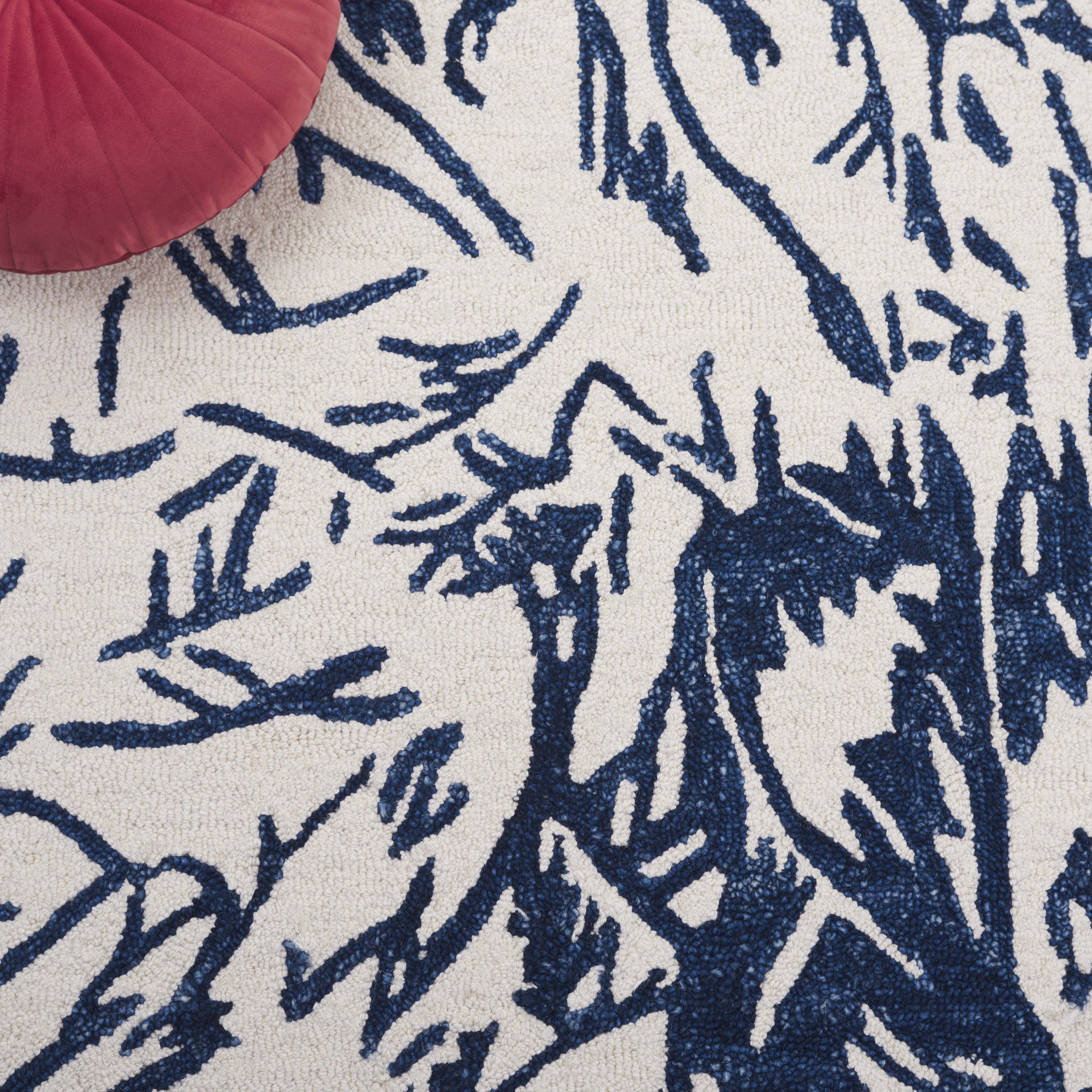 SAFAVIEH Jardin Lalia Floral Area Rug, Ivory/Blue, 8' x 10'