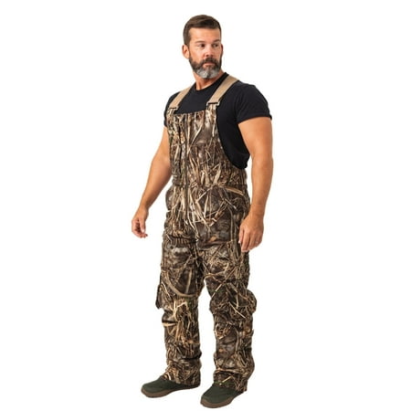 Realtree Men s Big Game Insulated Bibs - MAX-7 Camo for Extreme Hunting Comfort