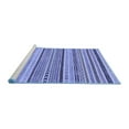 thumbnail image 2 of Ahgly Company Machine Washable Indoor Rectangle Abstract Blue Modern Area Rugs, 2' x 4', 2 of 4