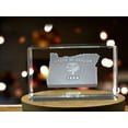 thumbnail image 3 of Oregon Map 3D Engraved Crystal 3D Engraved Crystal Keepsake/Gift/Decor/Collectible/Souvenir, 3 of 6