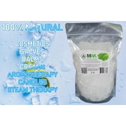 Mak Menthol Crystals 2 LB - Pure Organic 100% Natural - Menthol Crystals from Mint Crystal Mints Mentha Arvensis - in Resealable Standup Bag for Long-Lasting Freshness