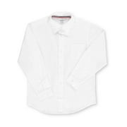 French Toast Boys School Uniform Long Sleeve Classic Button-Up Dress Shirt, Sizes 4-20 & Husky