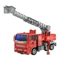 thumbnail image 2 of Gqtwoy Fire Truck Toy Set with Water Spray - 22 Die-Casting Fire Engines & 6 Mini Engineering Vehicles for Kids 3 Years and Up, 2 of 9