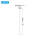 thumbnail image 2 of Uxcell 400Pcs 1.18x0.12" Conectores de Candelabro de Aluminio Clips de Cristal de Candelabro, Plata, 2 of 5