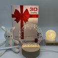 thumbnail image 1 of sale solid wood message board night light 3D Creative light acrylic table lamp atmosphere lamp, 1 of 7