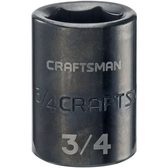 Craftsman Sockets, 1/2" Drive 3/4" SAE Impact Shal CMMT15854