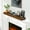 Chocolate#2, variant on Indoor Fireplaces Fireplace Mantel,72" Wood Floating Fireplace Shelves,Wall Mounted Wooden Display Shelving,Handcrafted Wood Brack,Natural Mantels Over Fireplace,72" x 8" x 6"-Clear Varnished Natural