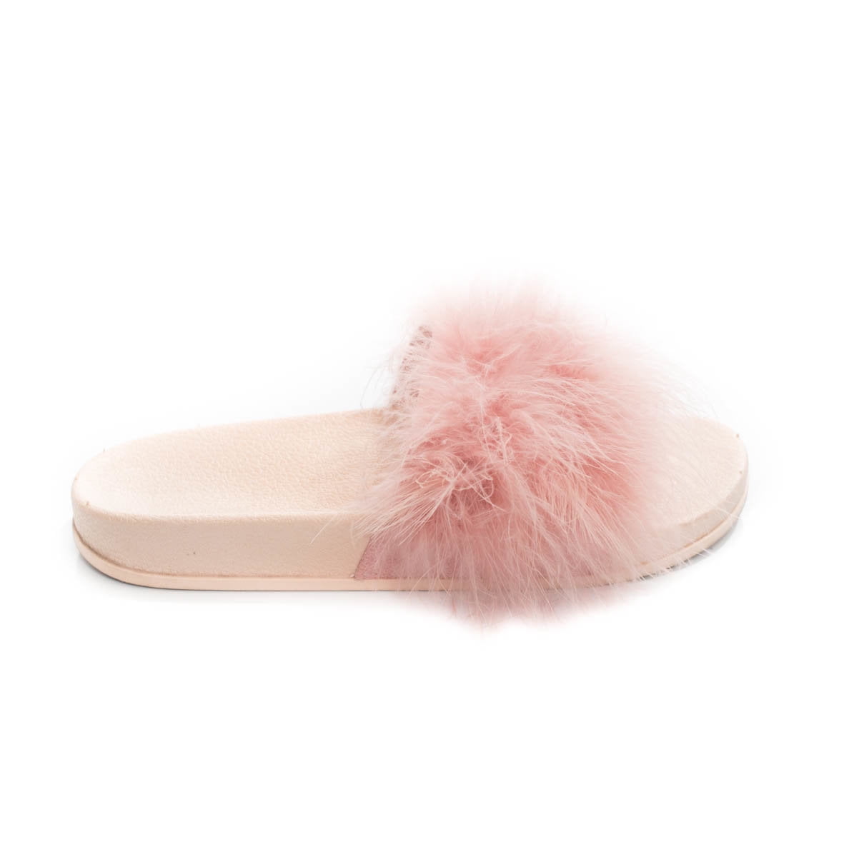 fur women's slide sandals