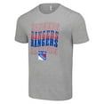 thumbnail image 2 of Men's Starter Heather Gray New York Rangers Four Team Name Logo T-Shirt, 2 of 3