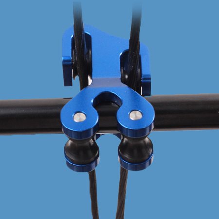 Archery Cable Slide Compound Bow String Separator Splitter Glide Roller Aluminum Alloy Bowstring Splitter Hunting Accessories Blue Fangkenuo