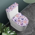 thumbnail image 2 of HELLHERO Elastic Edge Toilet Seat Cover Set & Non-Slip Elastic Bottom Universal with 2 Pieces Bathroom Toilet Lid Cover, 2 of 8