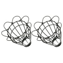 WHAMVOX 2 Pcs Heated Ceramic Lampshade Large Light for Reptiles Terrarium Black