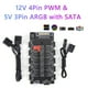 thumbnail image 4 of Cubo Divisor Ventilador de refrigeración 2 en 1 Hub 5V 3PIN ARGB SATA Power Multi Splitter 10 Way para PC Case, 4 of 9