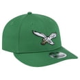 thumbnail image 3 of Men's New Era Kelly Green Philadelphia Eagles Main Low Profile 9FIFTY Snapback Hat, 3 of 6