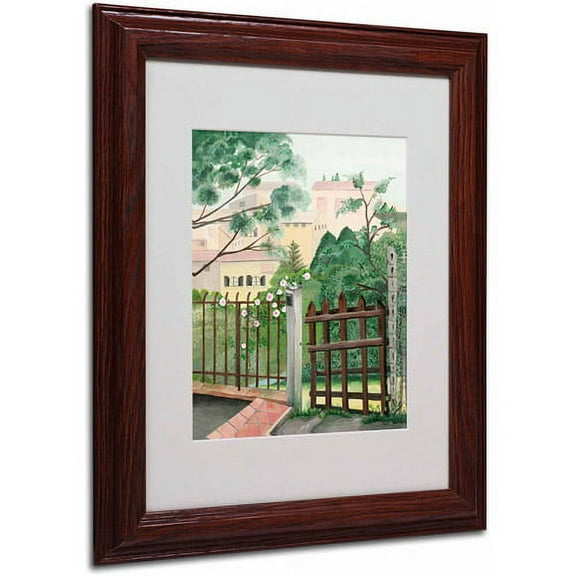 Trademark Fine Art "Valley Home" Canvas Art by Anonymous, Wood Frame