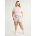 thumbnail image 6 of Joyspun Women's Woven Pajama Boxer Shorts, 3'' Inseam, Sizes XS-3X, 6 of 6