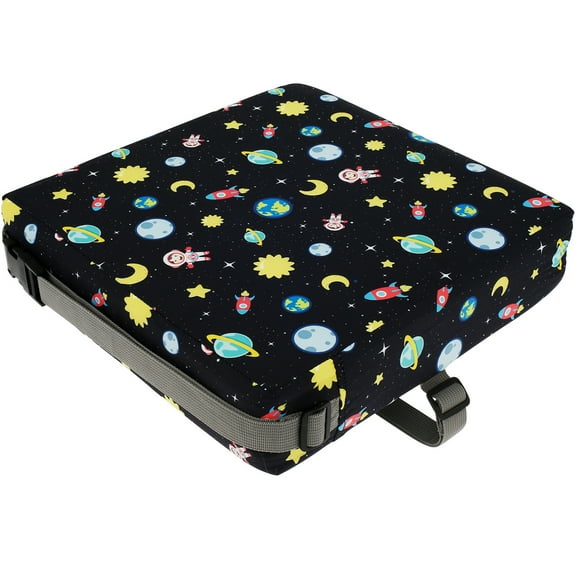 Asiento Booster para Mesa de Comedor Asiento Booster a Prueba de Salpicaduras Cojín de Asiento Booster Antideslizante con Cinturón de Seguridad Ajustable y Correa de Fijación Mesa de Dibujos Animados Asiento Booster para Niños Pequeños Viajes a Casa