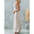 thumbnail image 2 of Women's One Shoulder Striped Maxi Dress Asymmetrical Design With 100% Polyester Fabric Perfect For Summer Evenings, 2 of 6