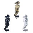 thumbnail image 4 of Guardoinrt Unique Style Silence Is Figure Abstract Art Statue For Home Accents Add Charm black, 4 of 6