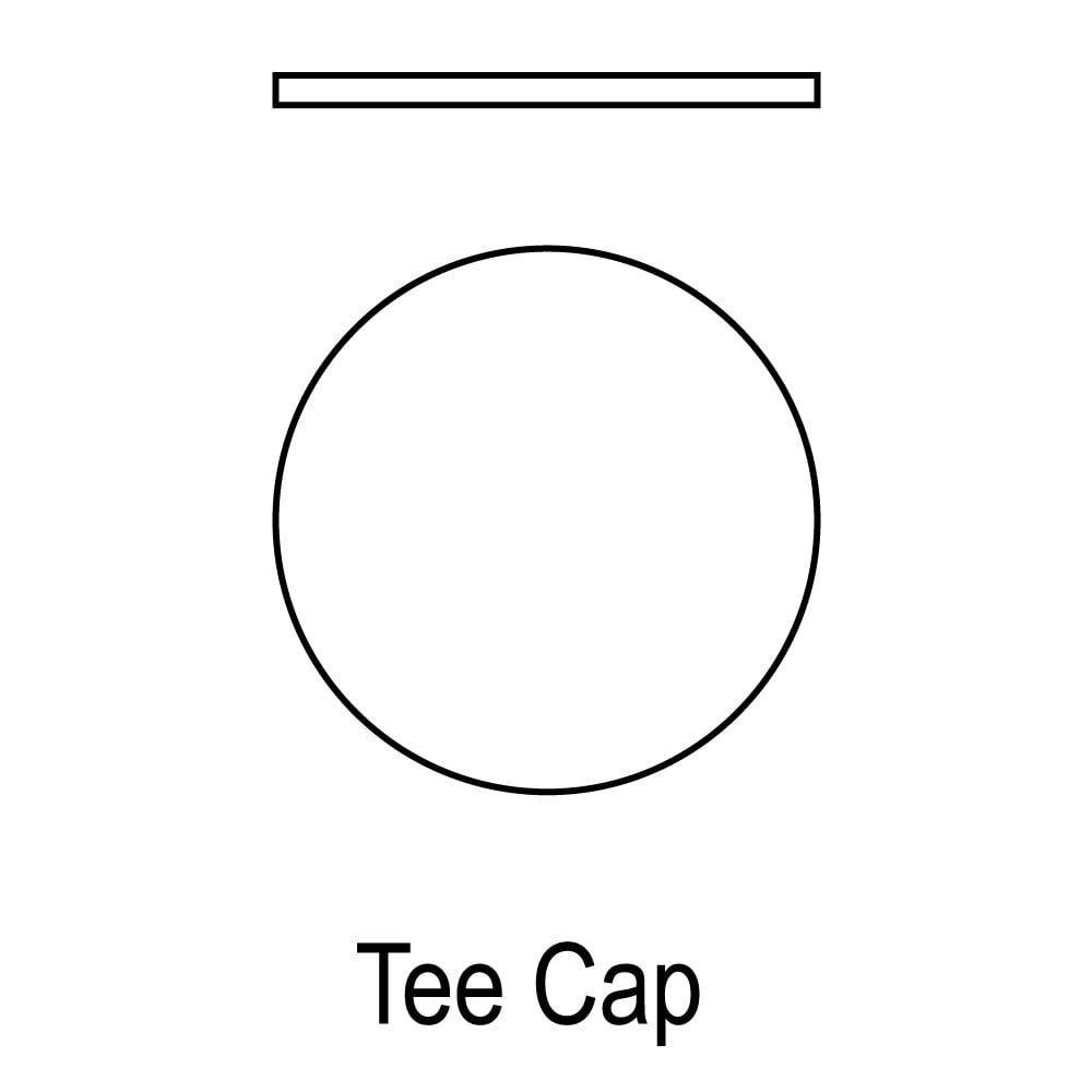 M G Duravent 3GVTC 3 Inch Type B Vent Tee Cover