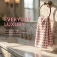 thumbnail image 2 of Unique Bargains Checkered Cotton Soft Absorbent Hand Towel Pink 2pcs 29" x 13", 2 of 7