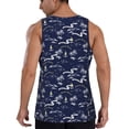 thumbnail image 3 of Gaeub Hawaiian Style Men's Athletic Tank Top, Workout Sleeveless Shirts, Running Tank Tops for Gym, Running, Training - 4X-Large, 3 of 9