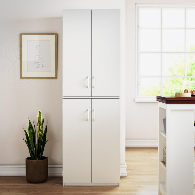 Mainstays 72 4 Door Cabinet White