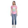 thumbnail image 3 of No Boundaries Juniors Graphic Tee with Cuffed Short Sleeves, Sizes XS-XXXL, 3 of 6