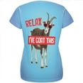 thumbnail image 2 of Relax I've Goat Got This All Over Womens T Shirt Multi 2XL, 2 of 2