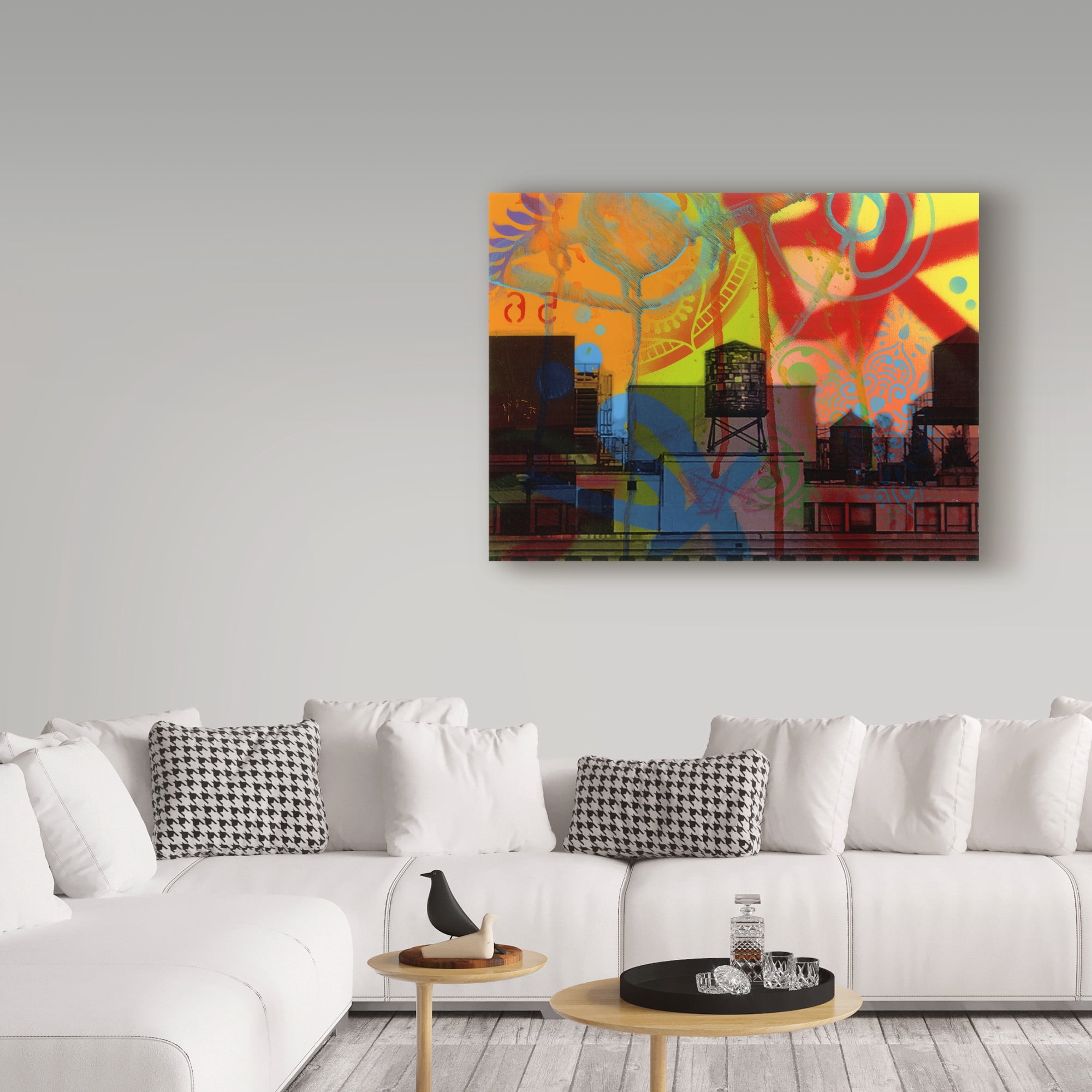 Trademark Fine Art 'Brooklyn Watertower' Canvas Art by Dean Russo