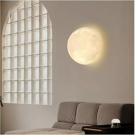 Minimalist Semicircular Moon Wall Light, Nordic Plug-In Wall Sconce for Bedroom, Living Room, Corridor, or Bedside Decor, Soft Glow Accent Lamp