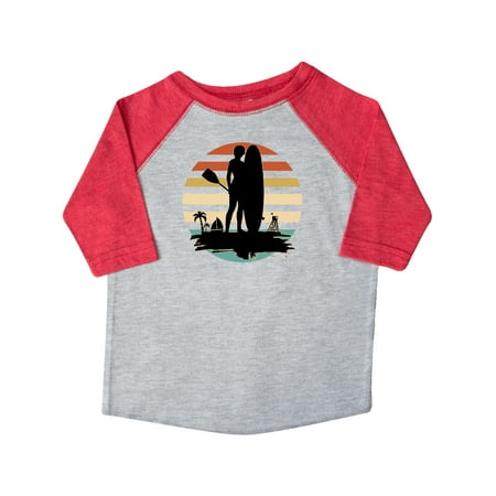 

Inktastic Stand Up Paddle Boarding Silhouette Gift Toddler Boy or Toddler Girl T-Shirt
