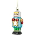 thumbnail image 5 of Northlight Glittered Robot Glass Christmas Ornament - 4.75" - Multi-Colored, 5 of 7