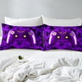 thumbnail image 4 of Erosebridal Purple Gamer Bed Sheets King,Gamepad Gaming Bedding King Size,Video Game Decor,Ultra Soft,4pcs, 4 of 7