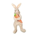 thumbnail image 2 of Adornos de conejito de Pascua para árbol de primavera, zanahoria abrazada, decoración, peluche lindo marrón, 2 of 9