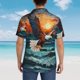 thumbnail image 4 of Fotbe Textured Bald Eagle Camisa Hawaiana para Hombre Unisex – Camisa Casual de Verano con Botones de Manga Corta de Algodón y Lino,Medium, 4 of 7