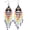 Black, variant on Handmade Seed Bead Earrings for Women - Large Long Tassel Fringe Dangle, Style J3015