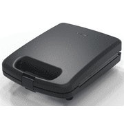 Mainstays 4 Slice Waffle Maker with Removable Plates, Non-Stick, Black Matte Finish