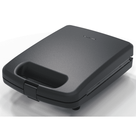Mainstays 4 Slice Waffle Maker  Removable Plates  Black Matte  Model MS8400778514-1