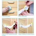 thumbnail image 4 of Paquete de 5 cerraduras de seguridad para niños con adhesivo fuerte para gabinetes de cocina, cajones, electrodomésticos, alacenas, cocina, refrigerador y horno, papelera (verde) ER, 4 of 5